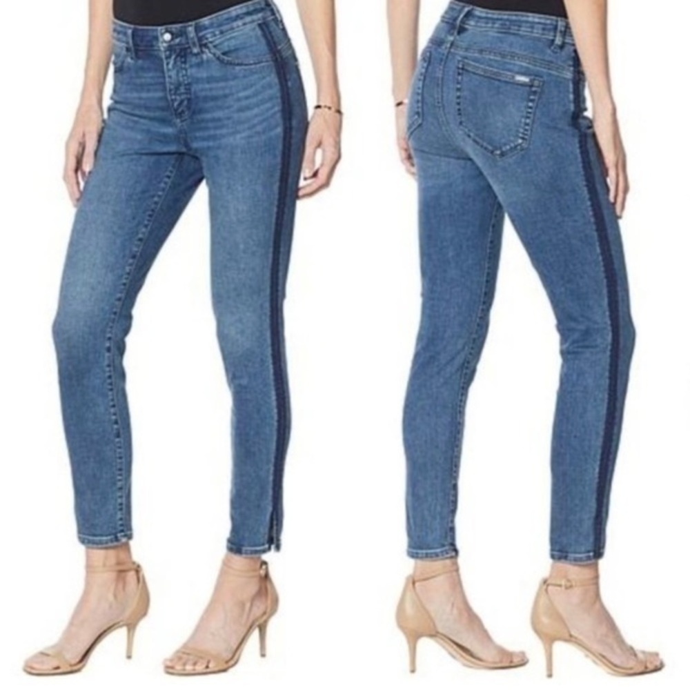 G Giuliana G-Sculpt 10 Ankle Straight Santa Monica Wash Blue Denim Jeans Size 8
